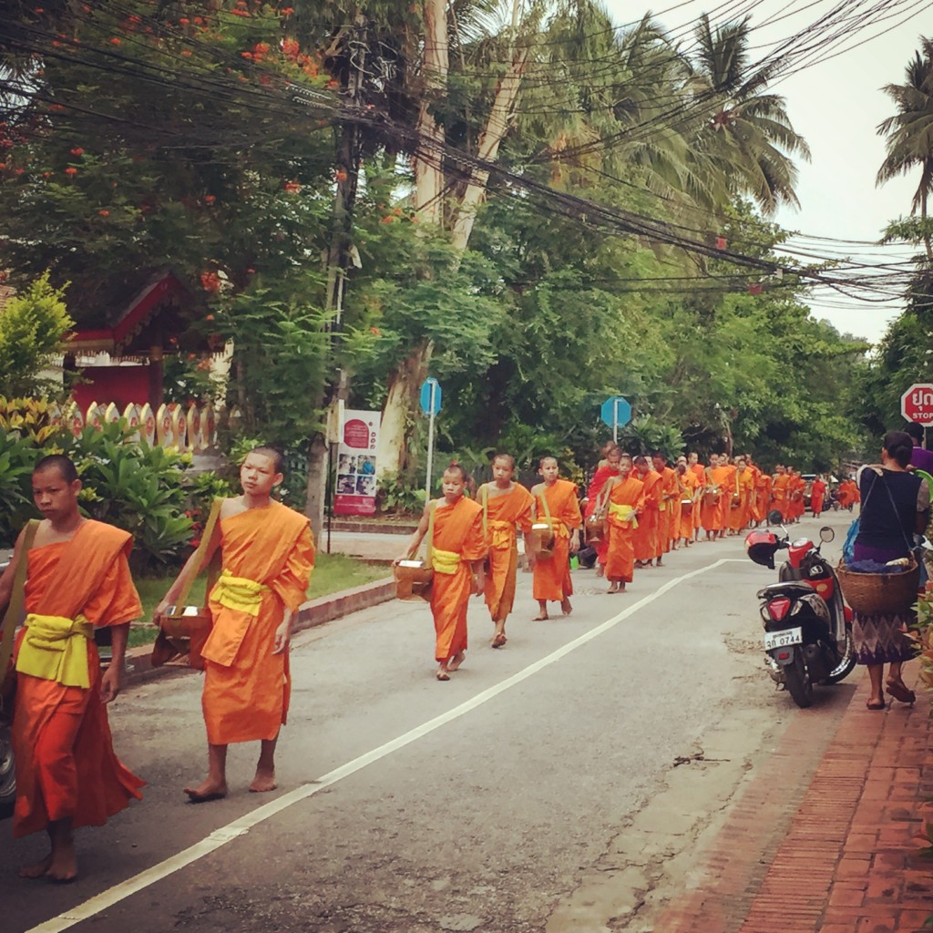 Luang Prabang Travel Blog - Alms Giving