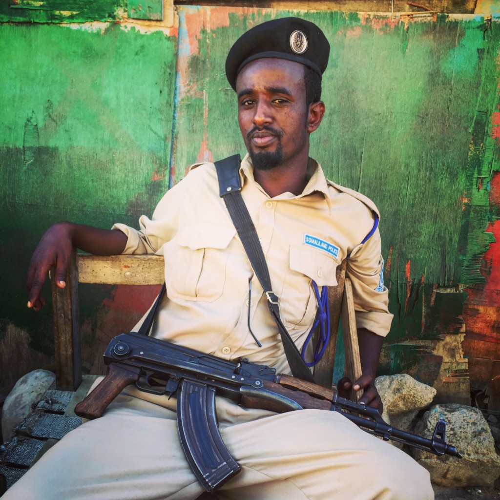 Somaliland Travel Blog - armed guard