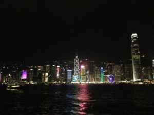 Hong Kong Travel Blog Night Skyline