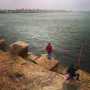 Alexandria travel blog - Egypt - fishing