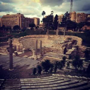 Alexandria travel blog - Egypt - Roman Ruins