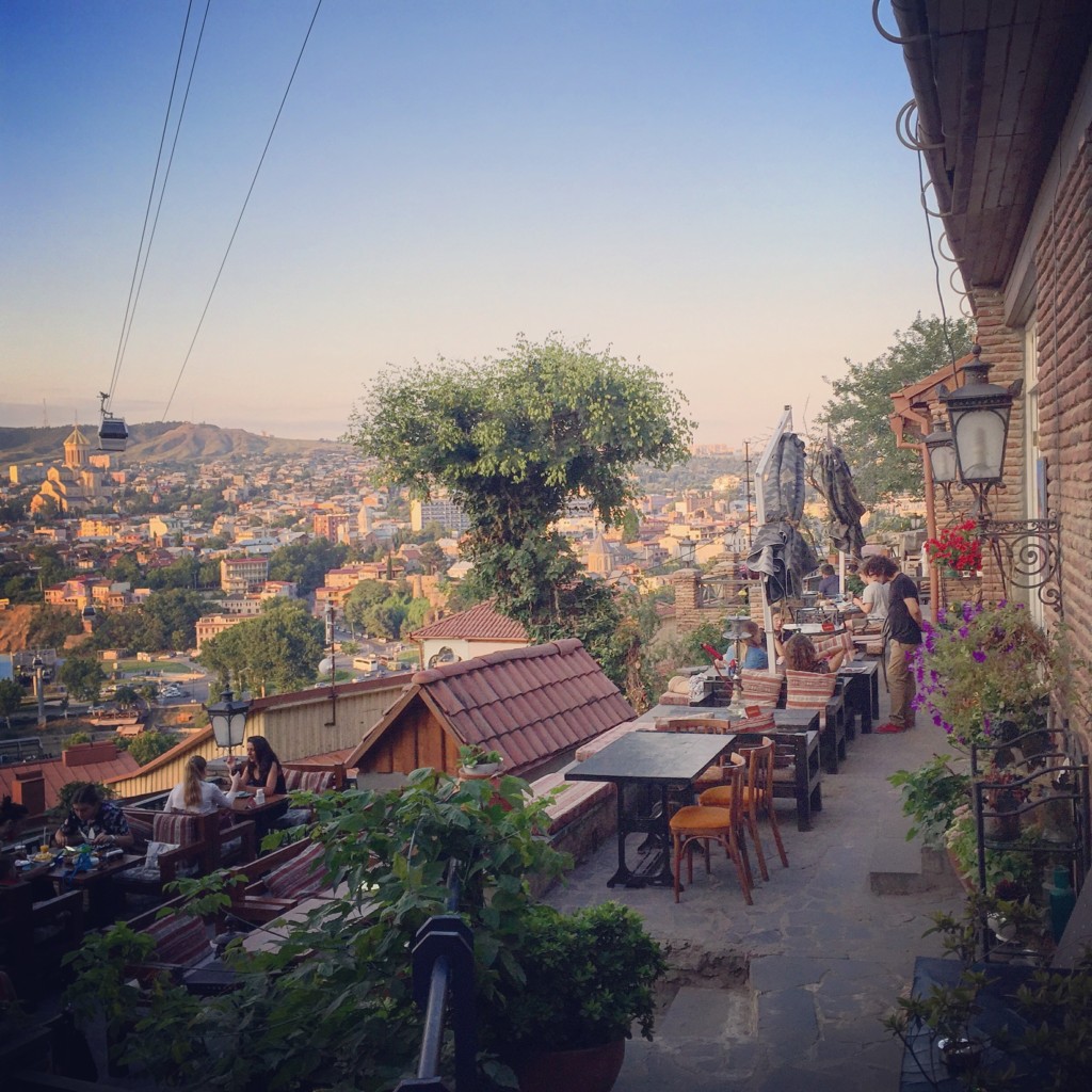 Tblisi Travel Blog - Georgia Pictures - Road Trip - Cafe with View