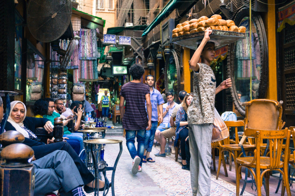 Cairo Travel Blog - bread vendors at khan el-khalili